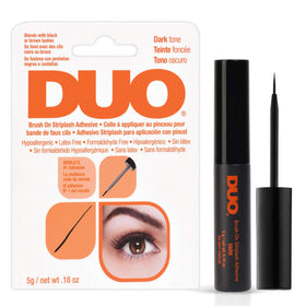 DUO lifestyle model wearing lashes demonstrating natural blended finish