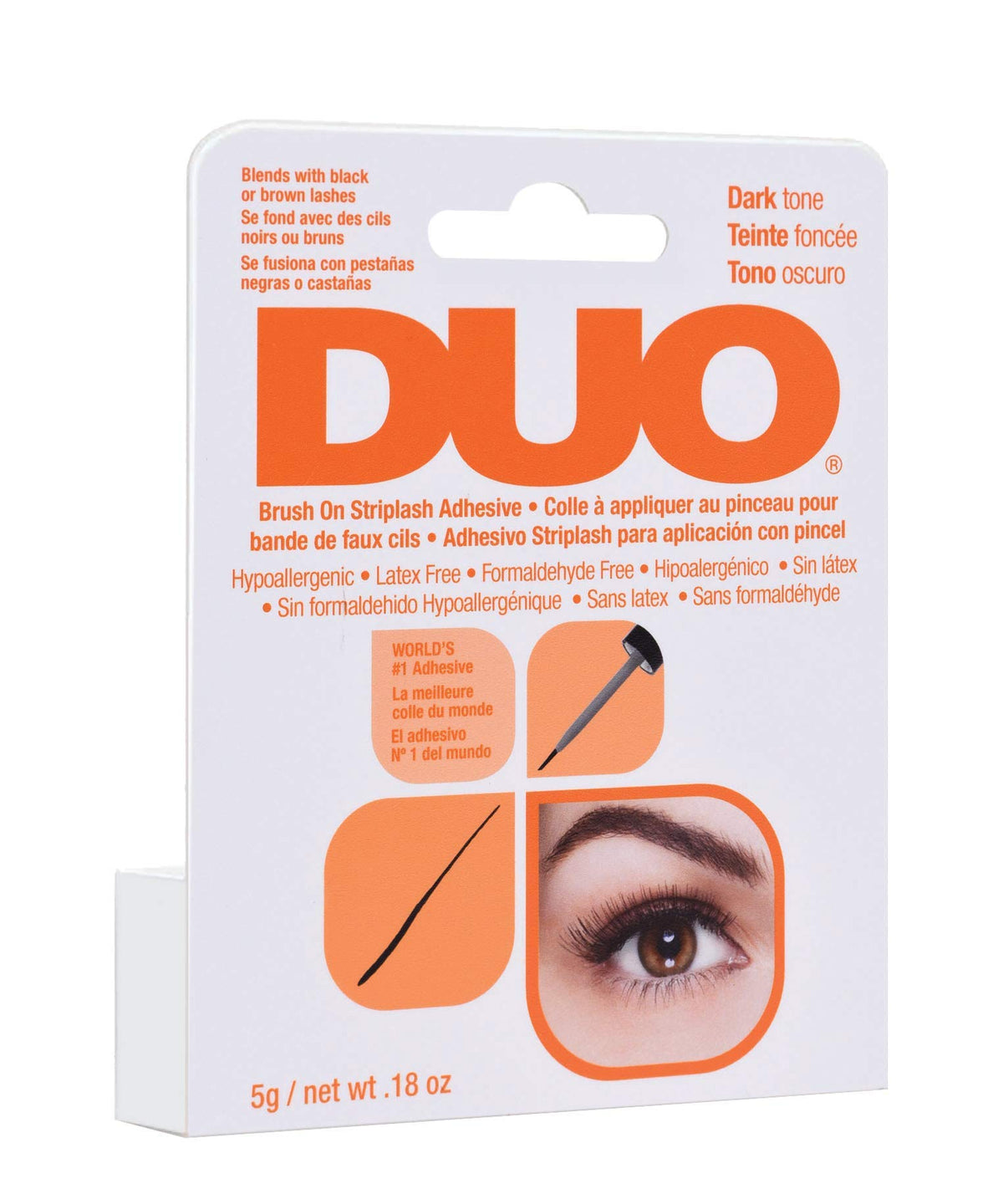 DUO ultra-thin brush closeup illustrating precise application control
