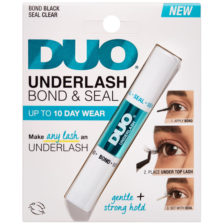DUO underlash front packaging showing dual ended applicator and benefits