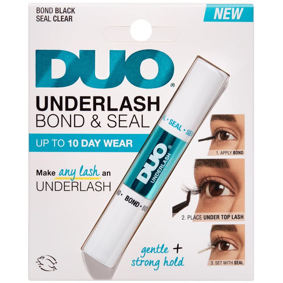DUO underlash front packaging showing dual ended applicator and benefits