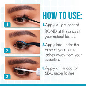 DUO product in use applying underlash for neat, long-lasting wear