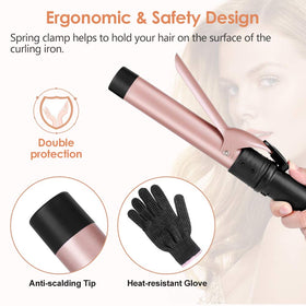 Duomishu heat-resistant glove and two clips included for burn protection