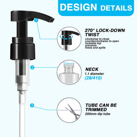 DupakSYS locked top feature prevents spills during travel or storage