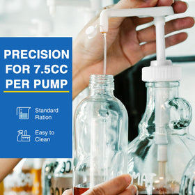 DupakSYS pump in use dispensing soap for fast, measured dosing