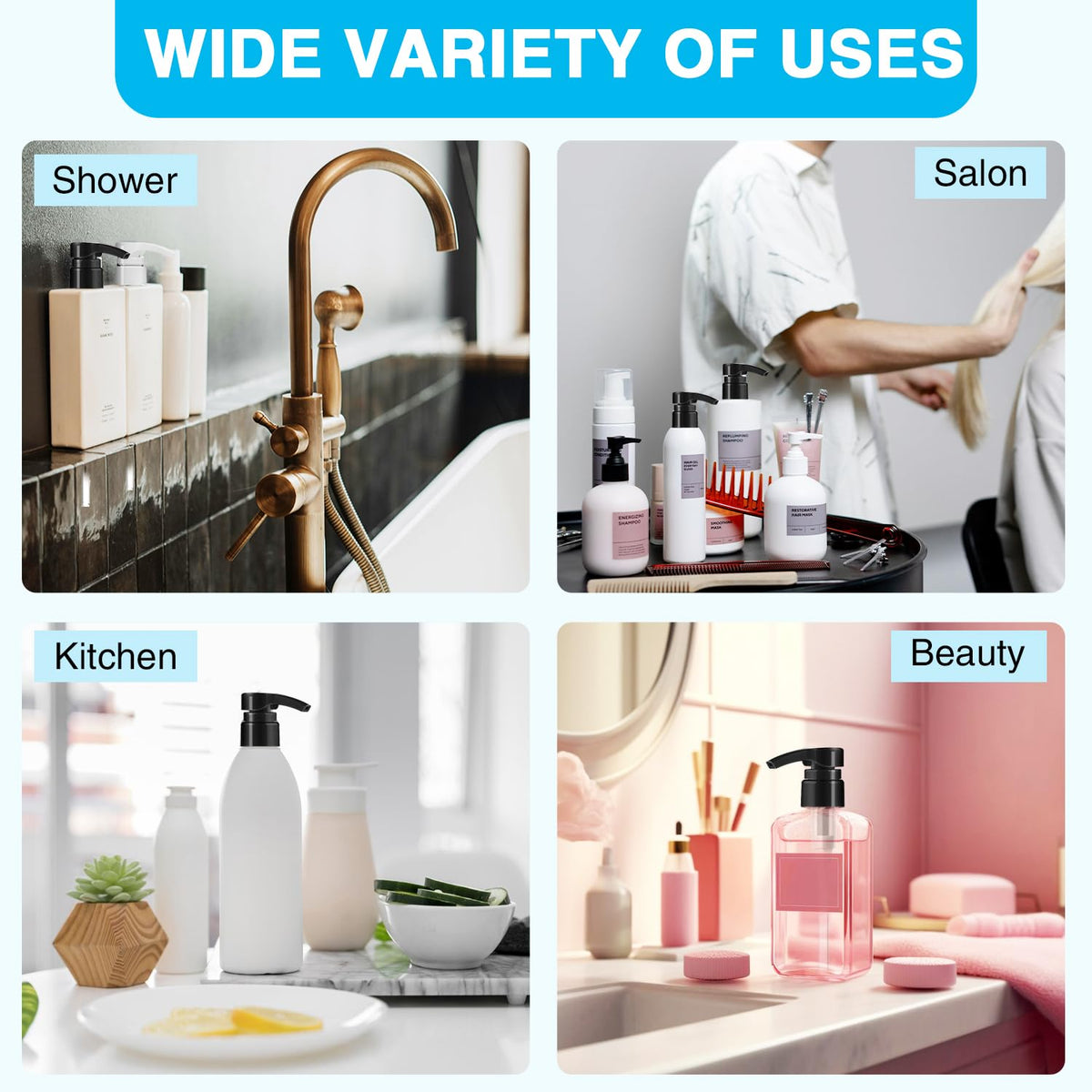 DupakSYS pump beside 33.8 oz bottle shows scale and compatibility