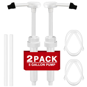 DupakSYS front view of two 5-gallon pump dispensers showing durable build and fittings