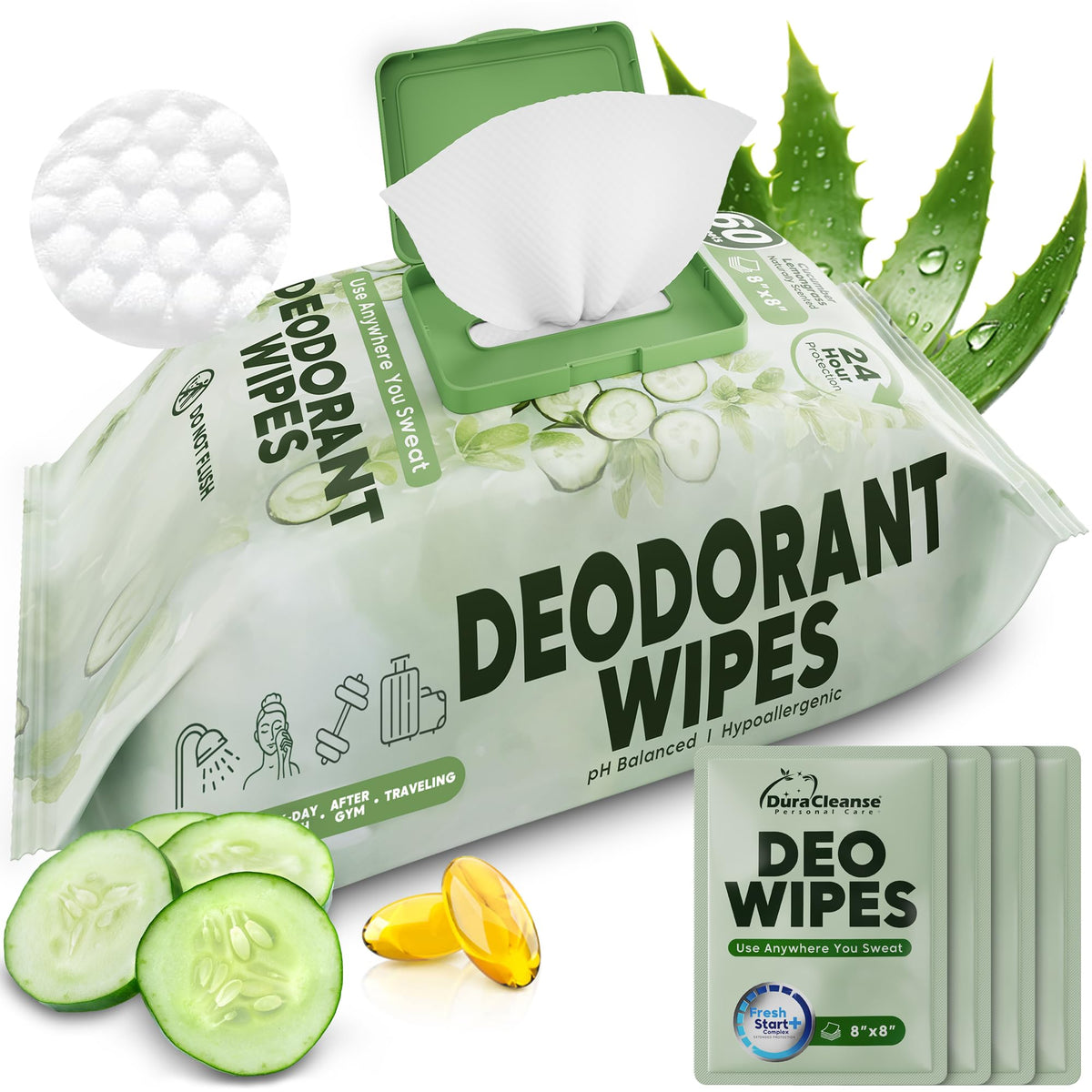 Dura Cleanse front packaging showing 60-count benefits and branding for easy selection