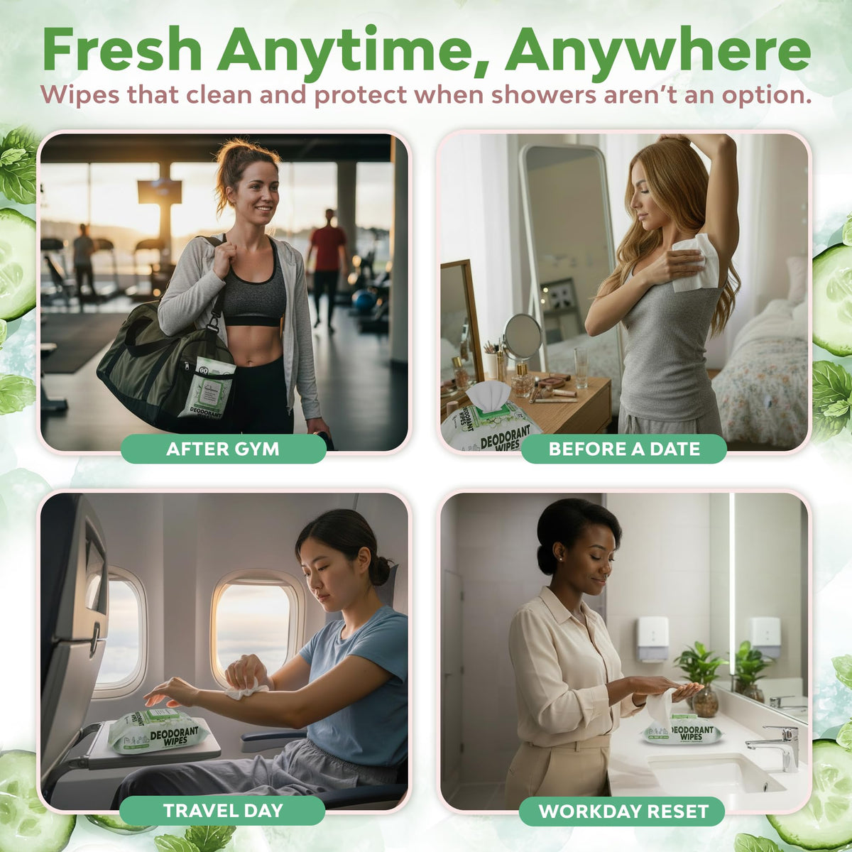 Dura Cleanse single 8x8 wipe unfolded to show full coverage for fast freshening