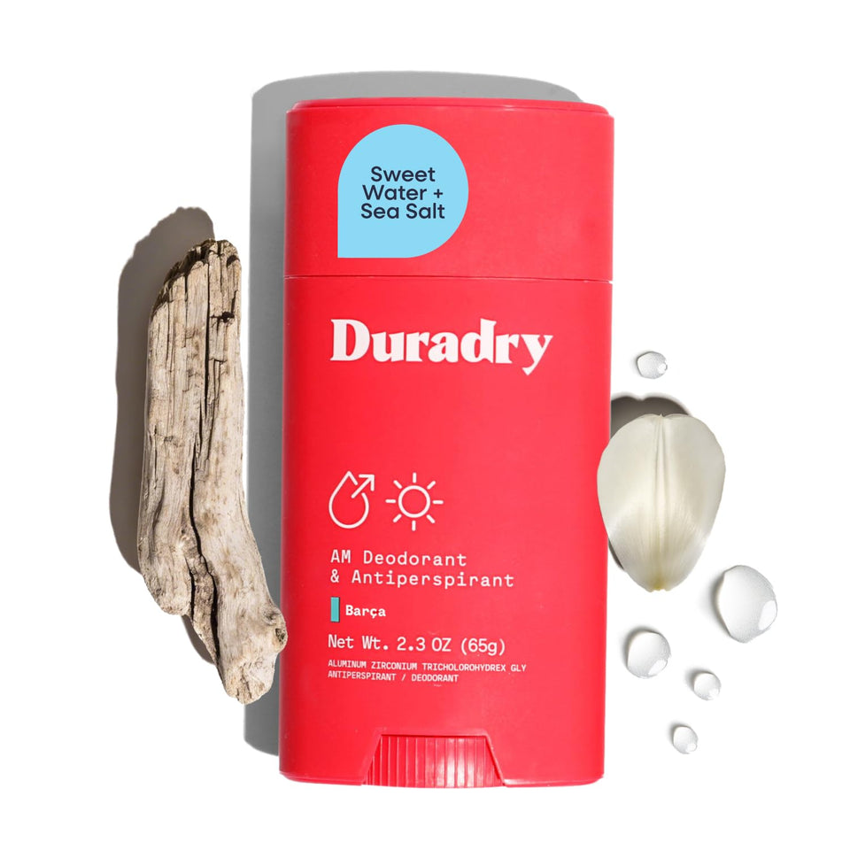 Duradry front packaging showing Barca scent and clinical strength benefits