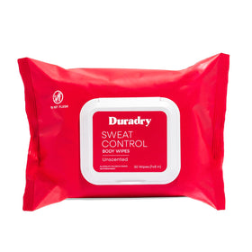 Duradry front packaging showing compact travel-friendly design and benefit