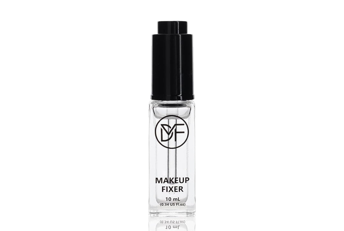 DuralineMakeupFixer front bottle showing compact travel size and clear liquid