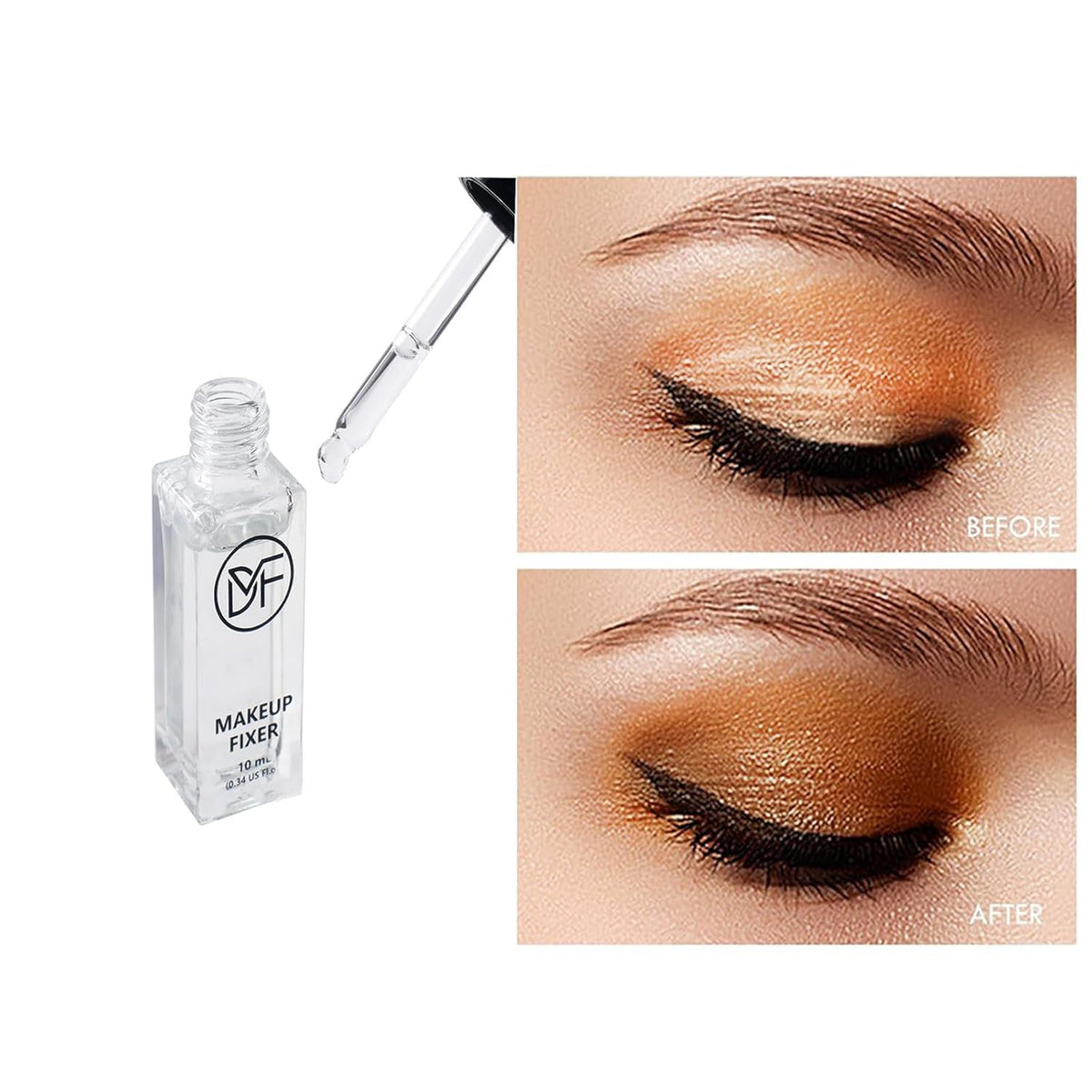 DuralineMakeupFixer next to ruler to show 10 mL compact volume and portability