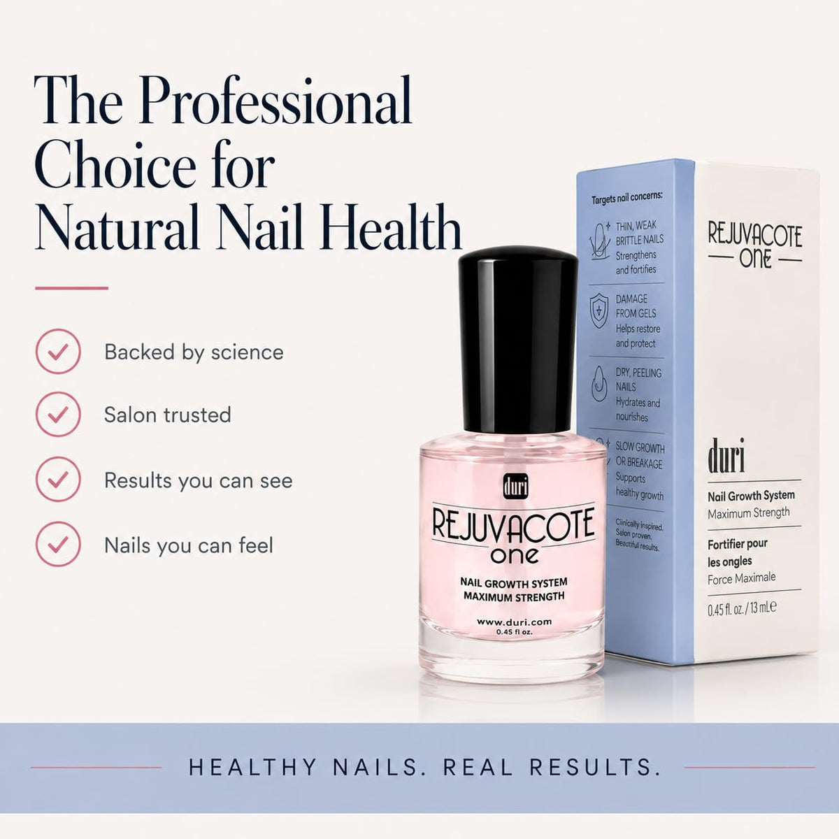 Duri ingredients label detail emphasizing salon-grade, small-batch quality
