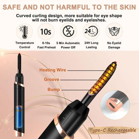 Dust2Oasis curler held in hand to show compact size and travel convenience