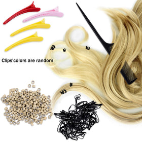 Duufin black mini rubber elastics and pouches for organized storage