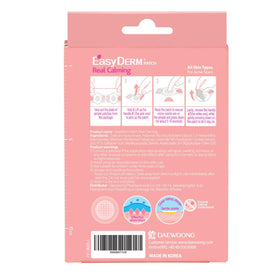 DWEasyDerm patch shown in nighttime skincare setup, supports overnight repair
