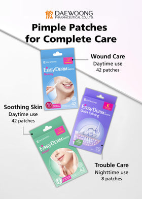 DWEasyDerm 10mm and 12mm patches side-by-side illustrating size options and fit