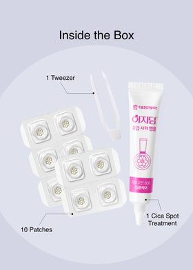 DWEasyDerm product label zoom highlighting calming ingredients and instructions