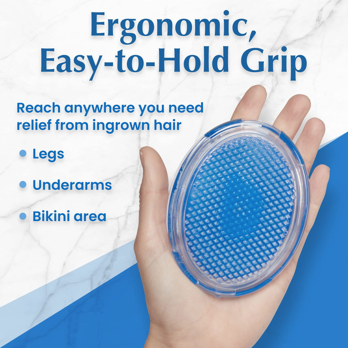 Dylonic used on beard area to lift trapped hairs and reduce flaky skin