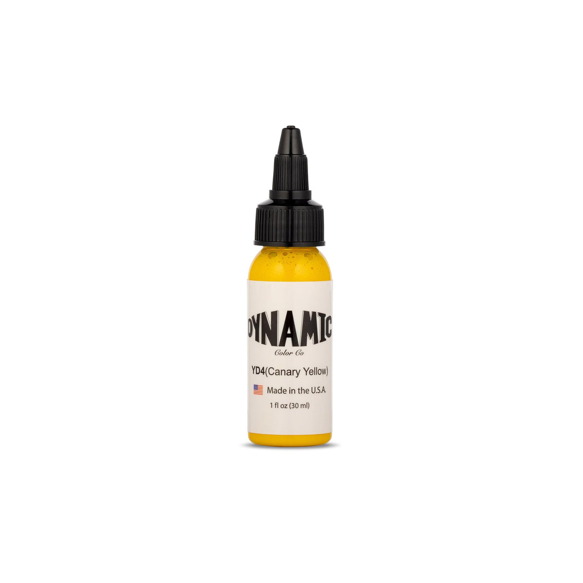 Dynamic Color front label showing canary yellow bottle and clarity benefit