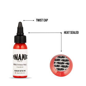 Dynamic Color bottle in studio use by artist, demonstrates consistent lining benefit