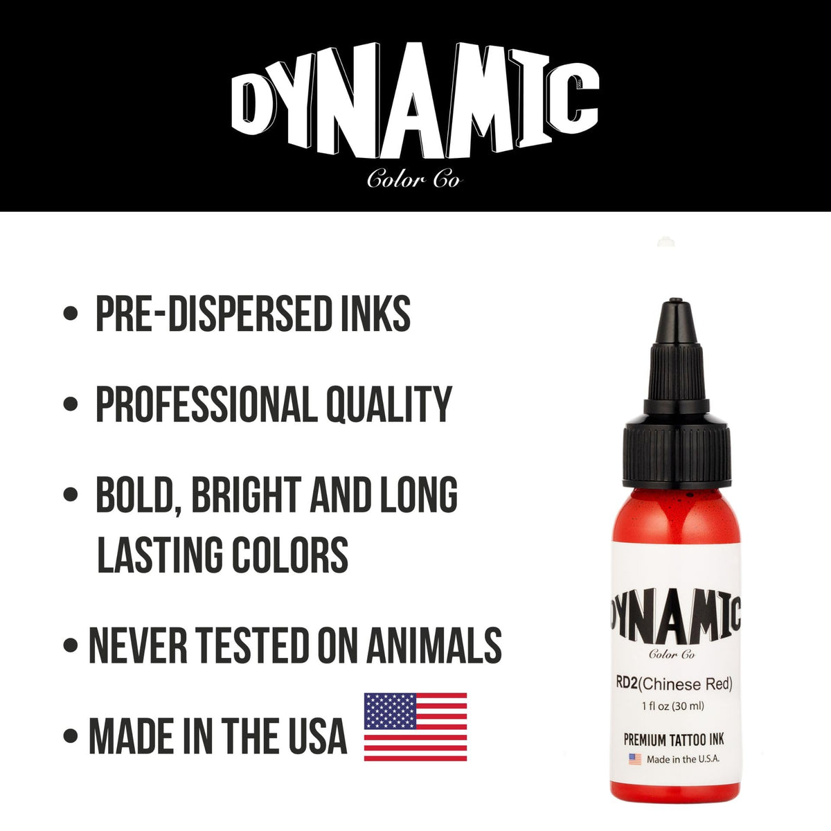 Dynamic Color bottle next to a ruler, displays compact 1 oz size advantage