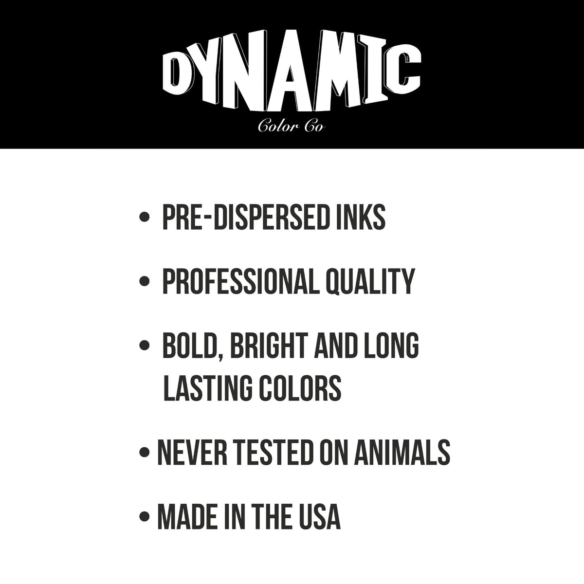 Dynamic Color Co in-use shot with artist hand showing smooth application benefit