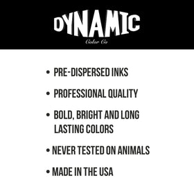 Dynamic Color Co in-use shot with artist hand showing smooth application benefit