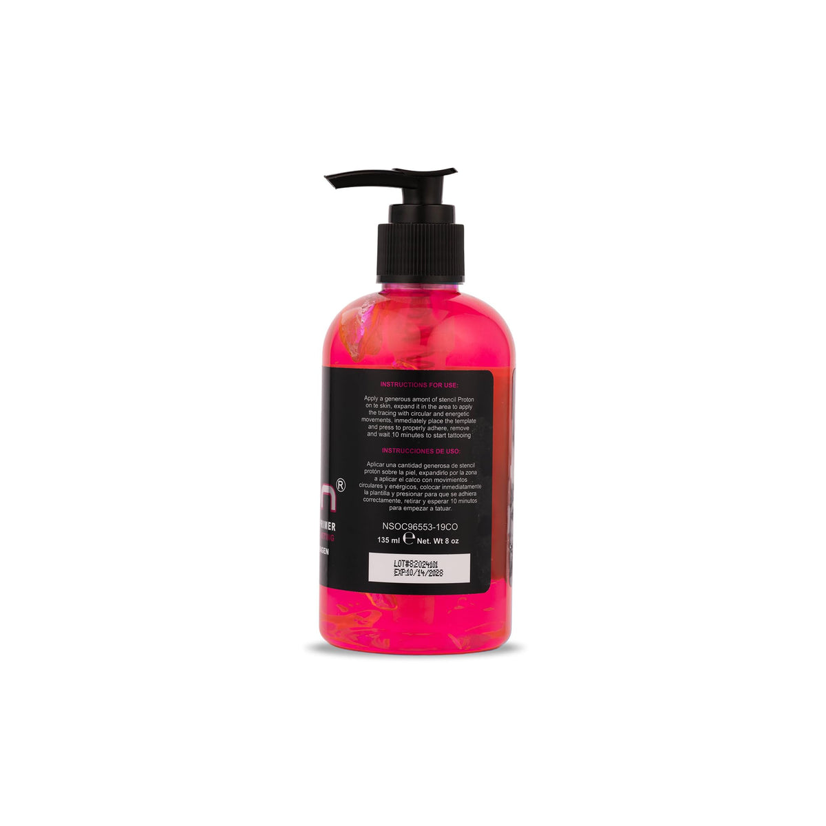 Dynamic Color Co proton primer in use on arm during stencil transfer, ensures accurate placement