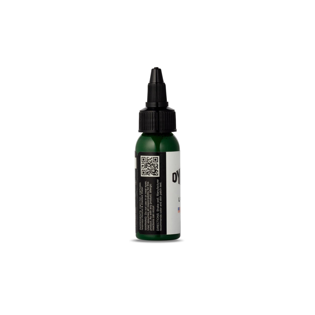 Dynamic Color Leaf Green ink in needle during tattooing for consistent flow