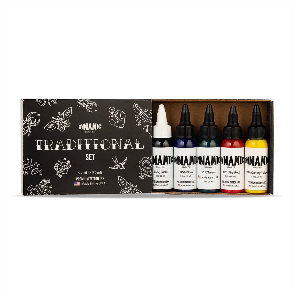 Dynamic Color Co set front packaging showing five bottles and brand clarity