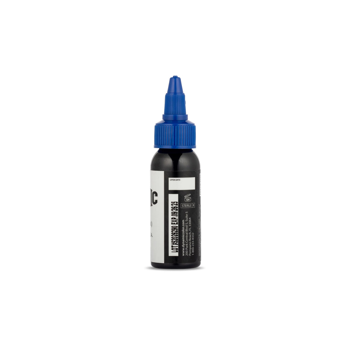 Dynamic Color Triple Black bottle close-up showing smooth texture and pourable consistency