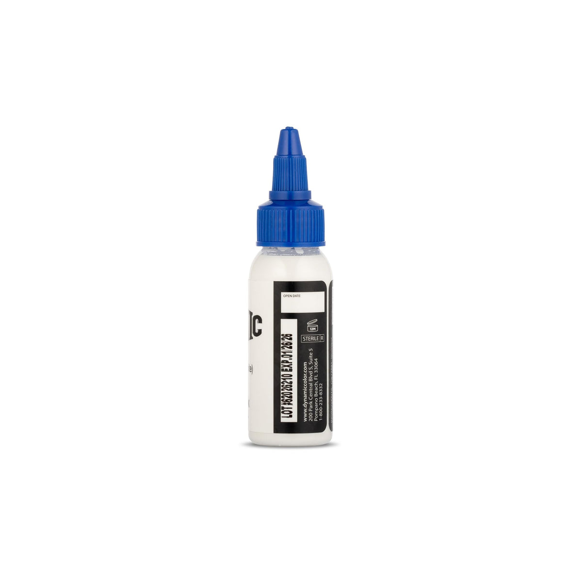 Dynamic Color ink texture close-up showing smooth, opaque white consistency