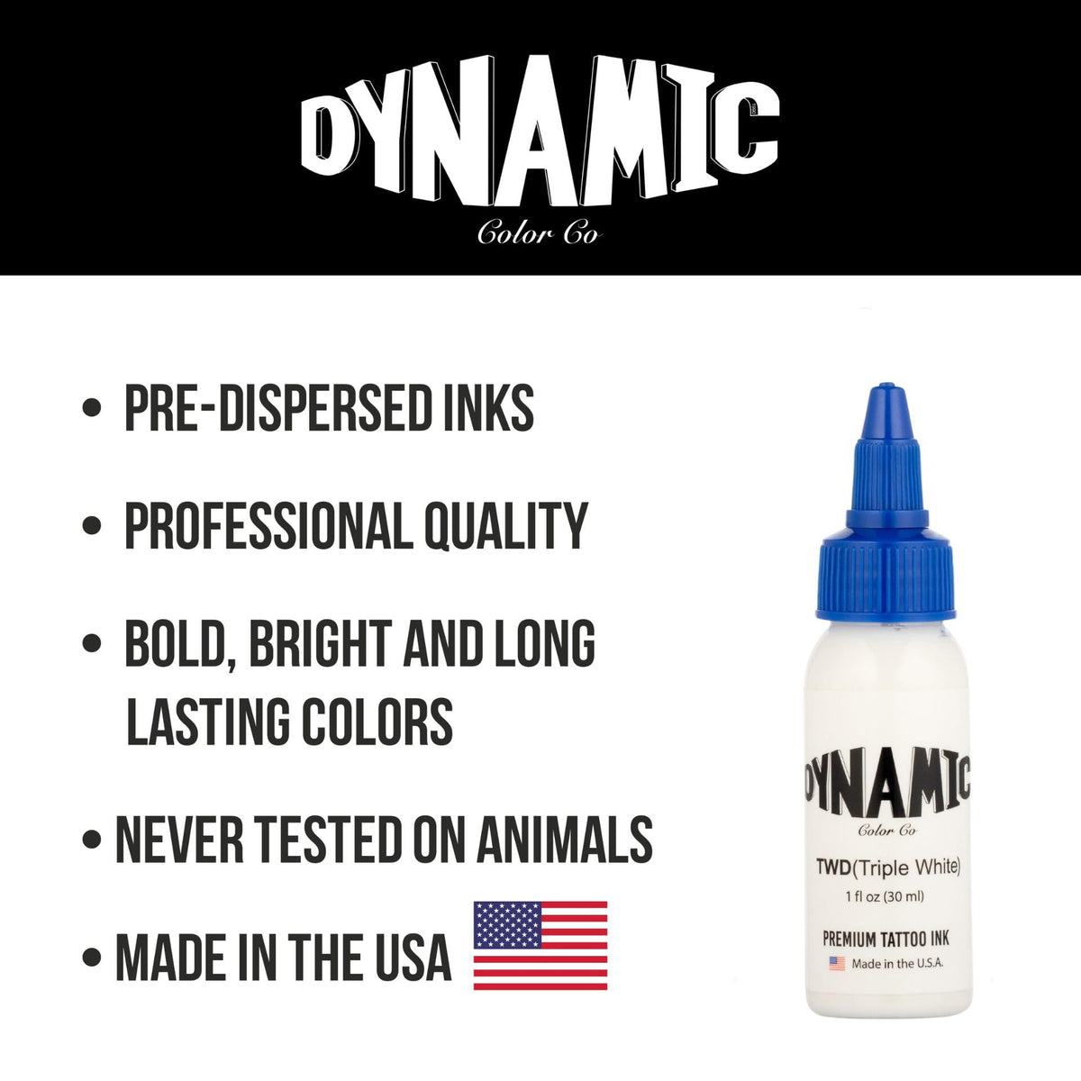 Dynamic Color bottle on tattoo workstation showing professional studio reliability