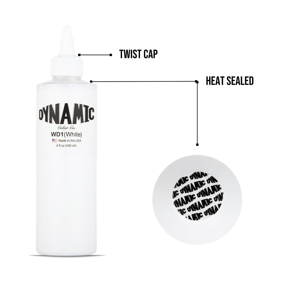 Dynamic Color ink in use with needle demonstrating precise flow benefit