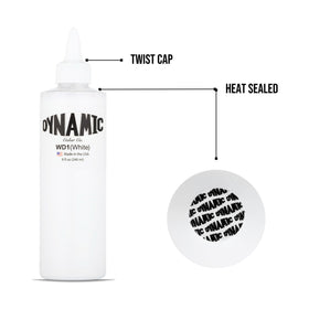 Dynamic Color ink in use with needle demonstrating precise flow benefit