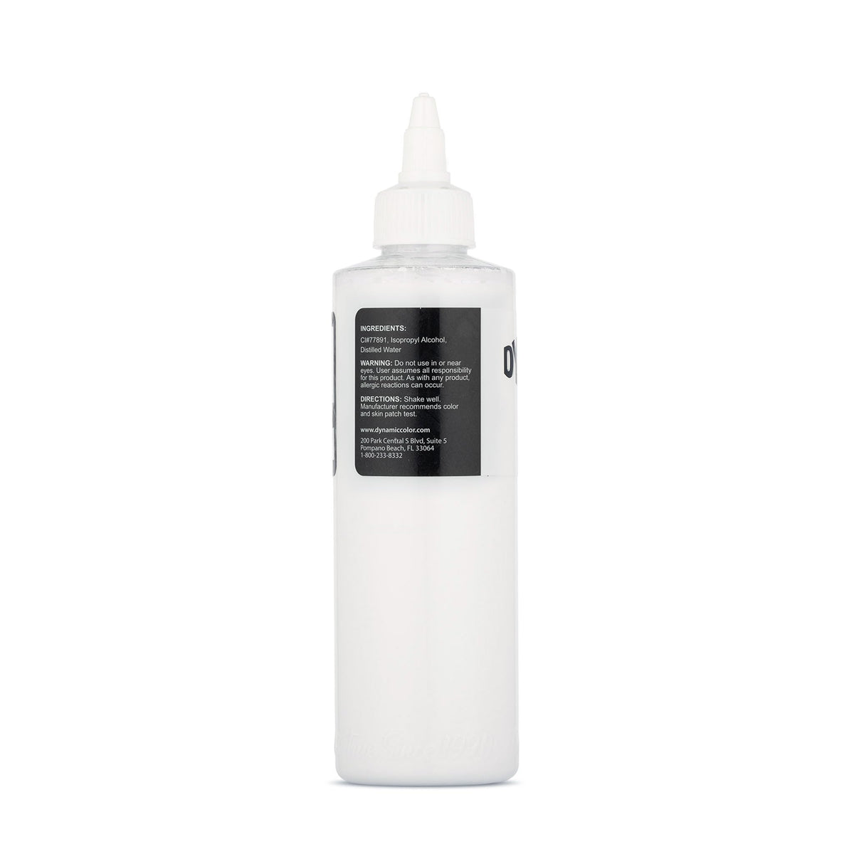 Dynamic Color white ink texture pour showing smooth consistency benefit