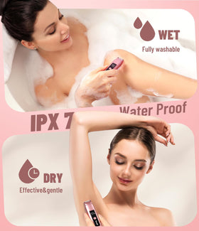 Dynooper submerged in water demonstrating IPX7 waterproofing for safe shower use