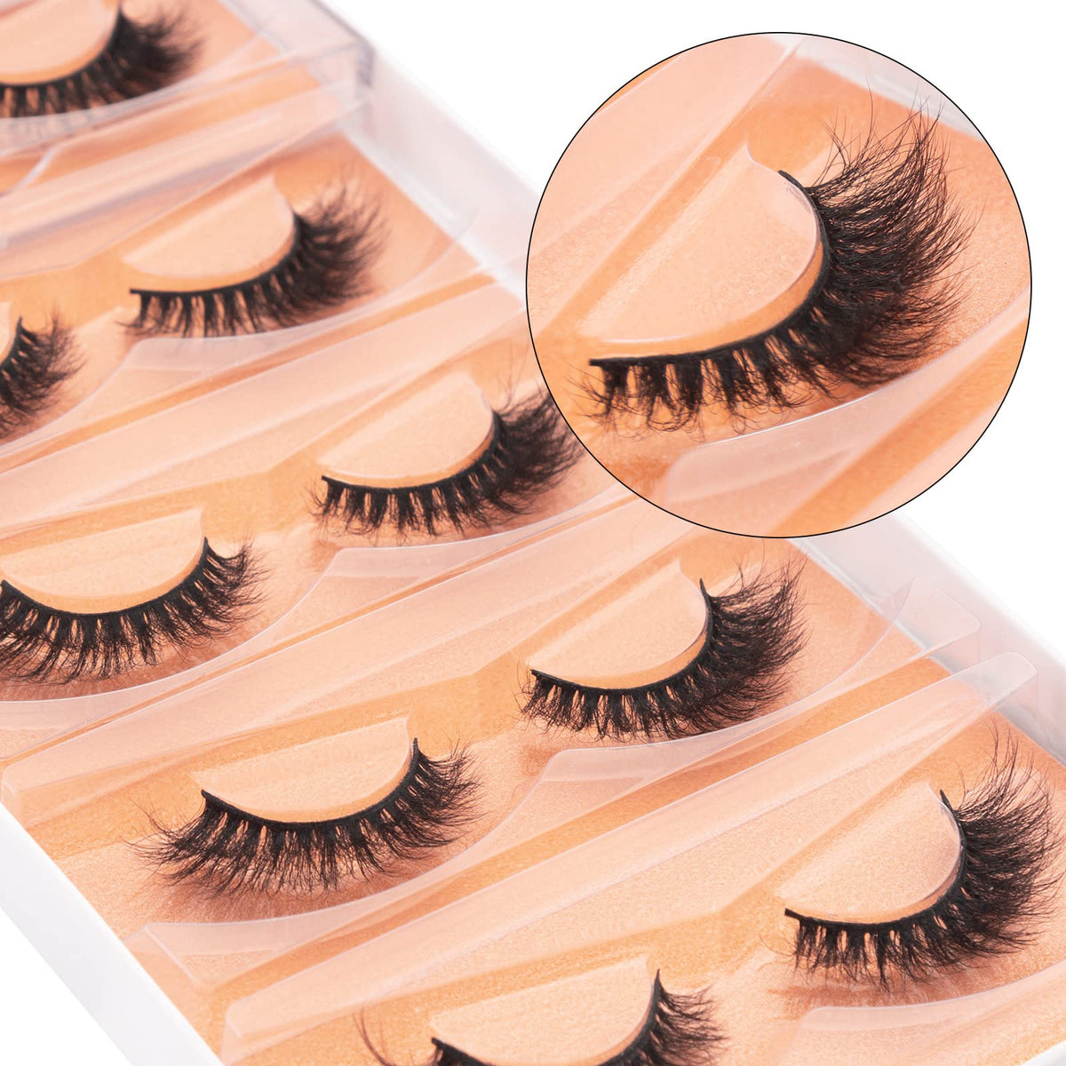 DYSILK ABS storage case open protecting lashes during travel
