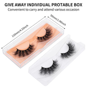 DYSILK lashes applied on eye, wispy 16mm length adds definition without weight