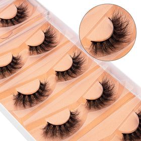 DYSILK hard plastic travel case protecting lashes, keeps shape for reuse