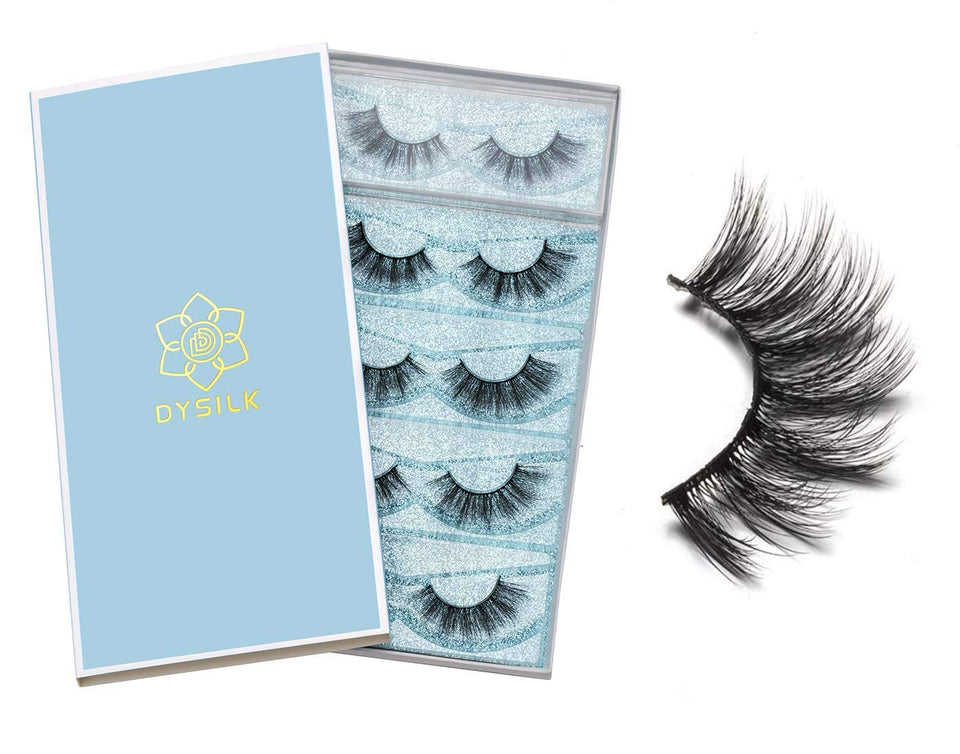 DYSILK front packaging showing five pairs and product branding for variety