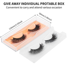 DYSILK lashes applied on eye showing lifted cat-eye effect