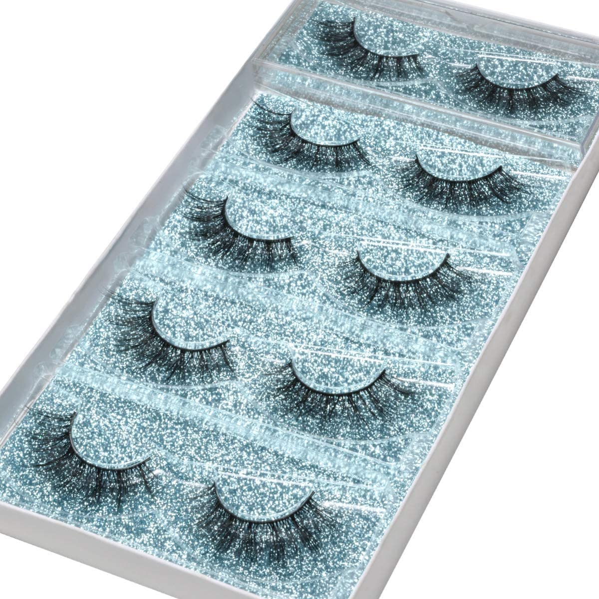 DYSILK single pair close-up displaying wispy synthetic mink texture