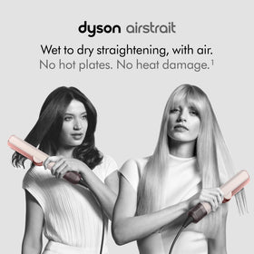 Dyson Airstrait side profile highlighting ergonomic handle and balanced weight