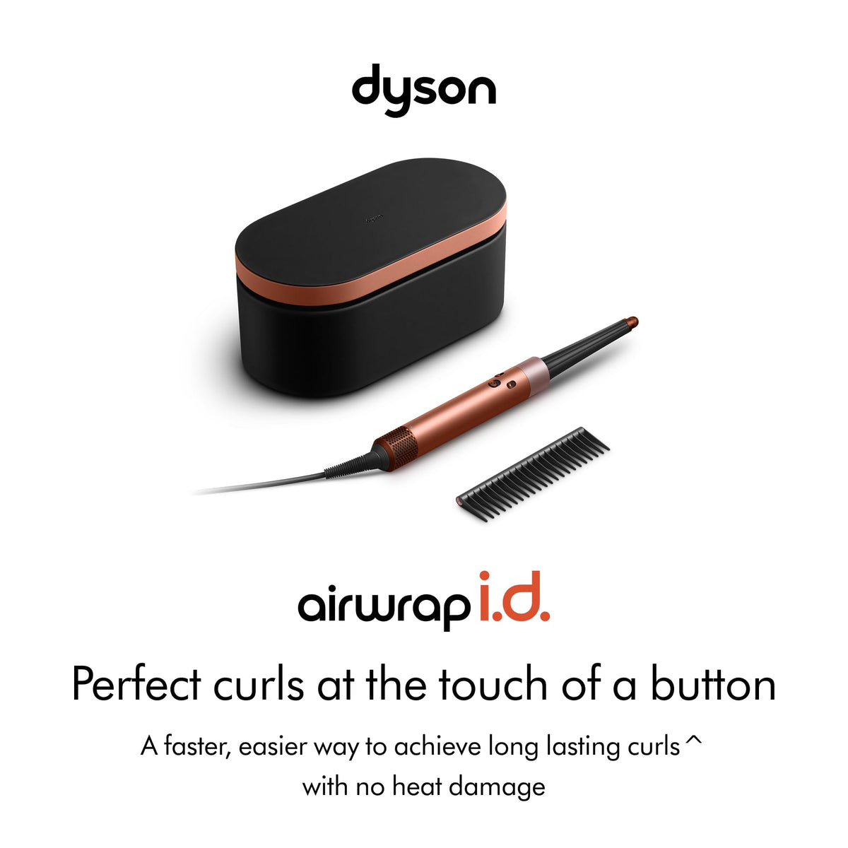Dyson Airwrap i.d. barrels closeup demonstrating design for consistent curl direction