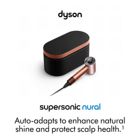 Dyson Supersonic Nural with all attachments lined up for versatile styling options and convenience