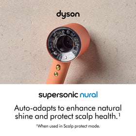 Dyson Supersonic side profile highlighting motor vent for powerful airflow benefit