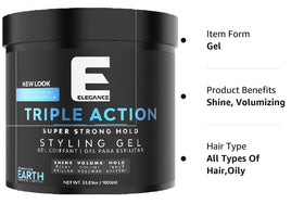 E Elegance Earth gel texture inside tub demonstrating smooth consistency
