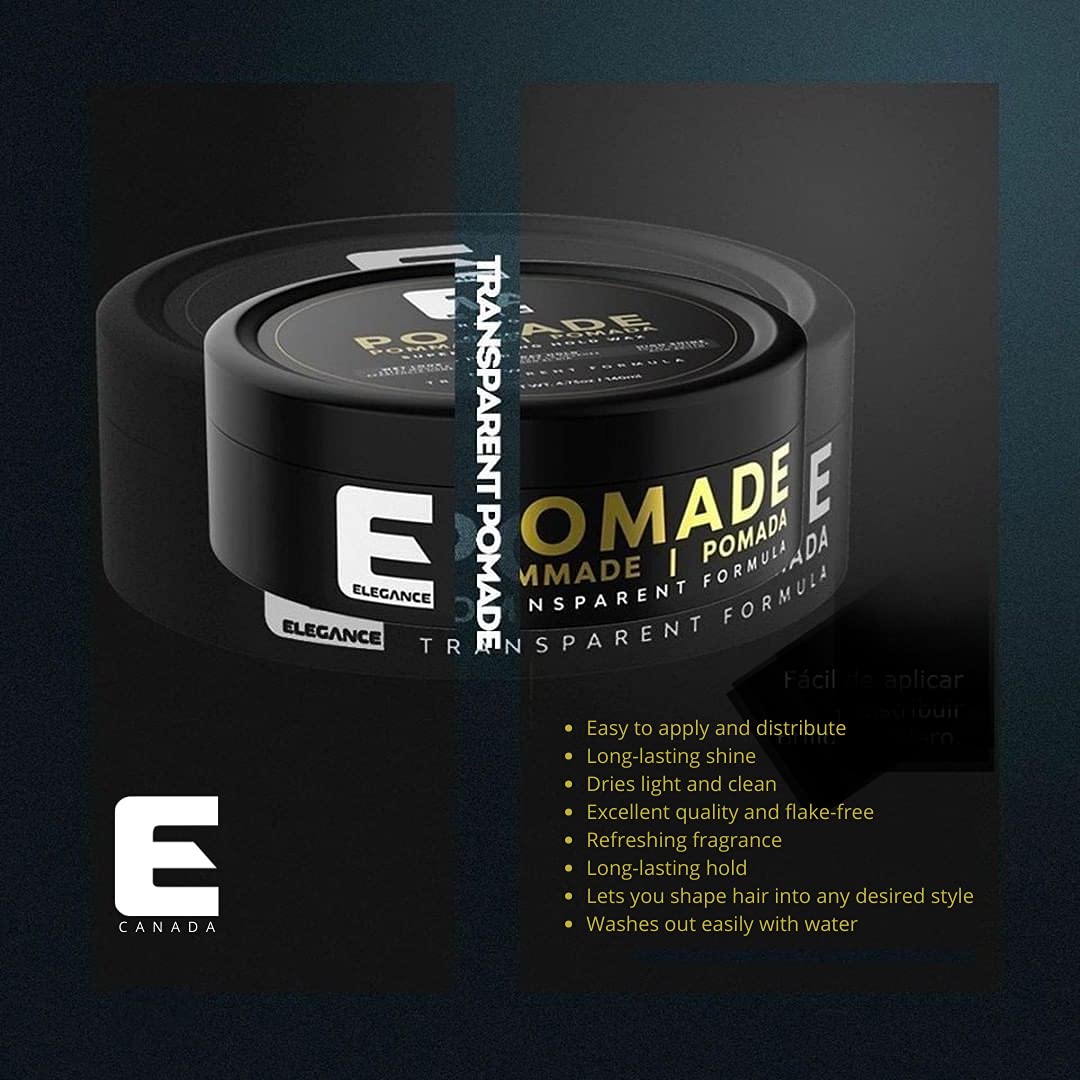 E Elegance side label showing ingredient panel and easy-rinse benefit